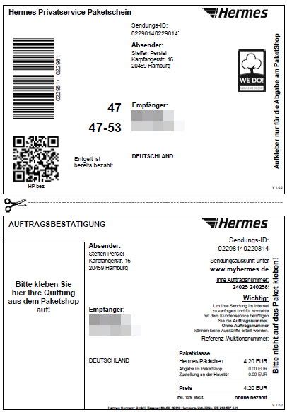 hermes paket bei post abgeben|paket Hermes online ausdrucken.